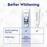 Crest 3D White Whitening Therapy, cepillando, suaviza manchas superficiales.
