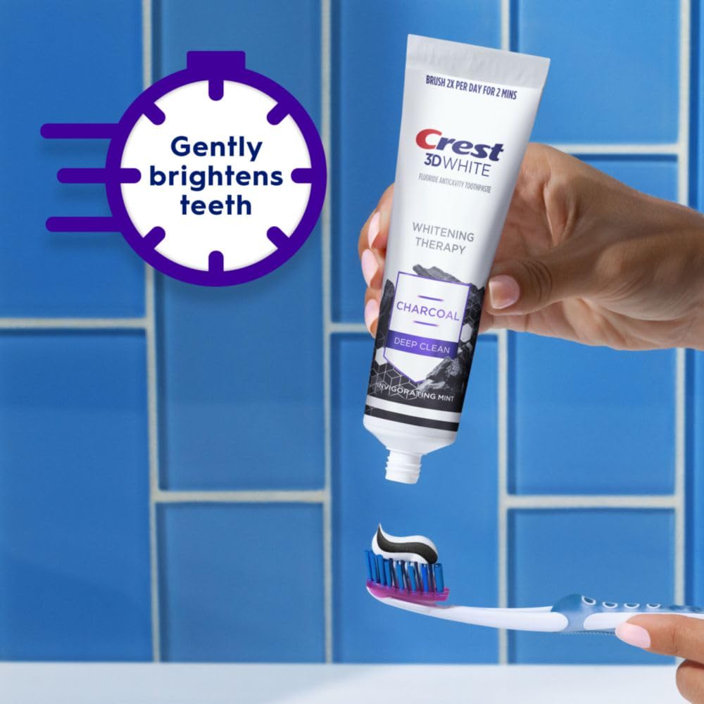 Crest 3D White Whitening Therapy, menta vigorizante, aroma fresco durante el cepillado.