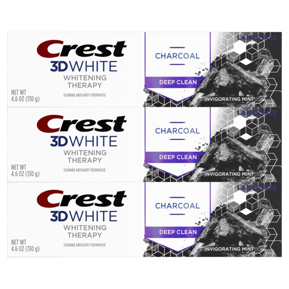 Crest 3D White Whitening Therapy, empaque compacto, ideal para viajes.