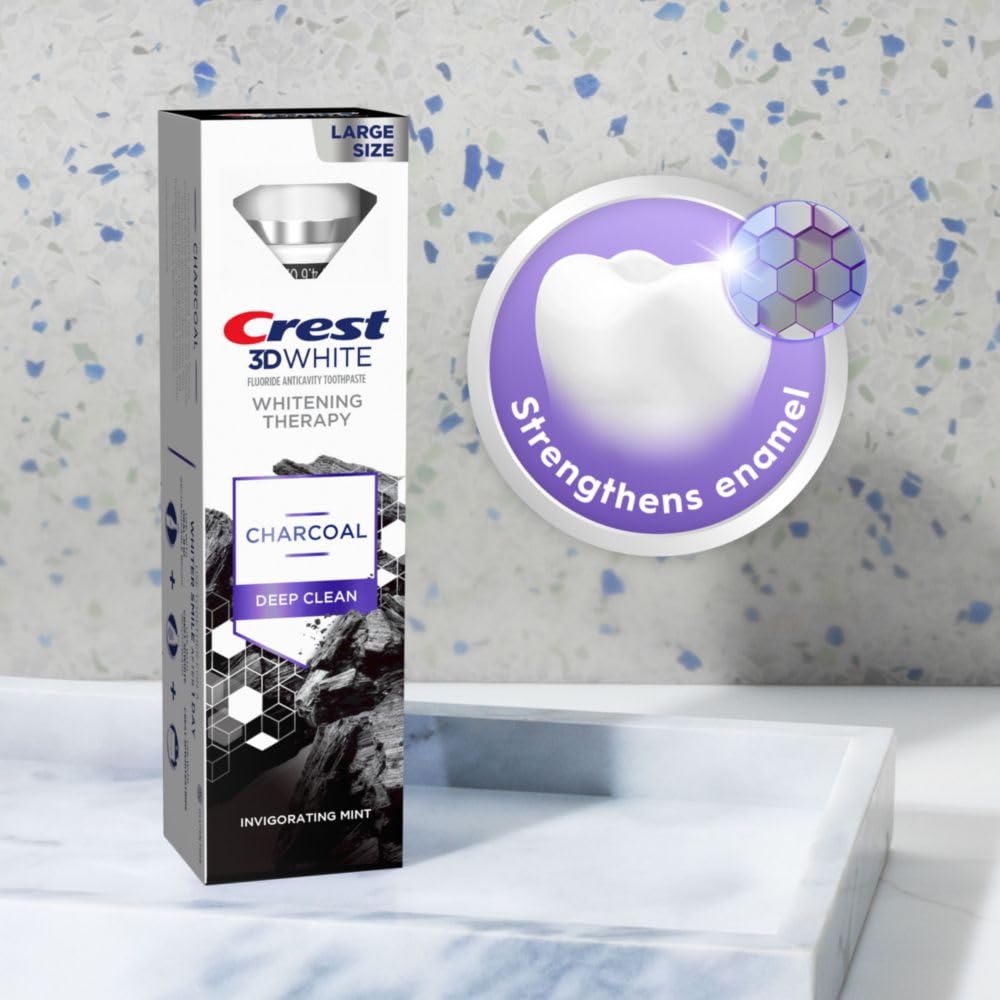 Crest 3D White Whitening Therapy, pack de tres tubos, practicidad diaria.