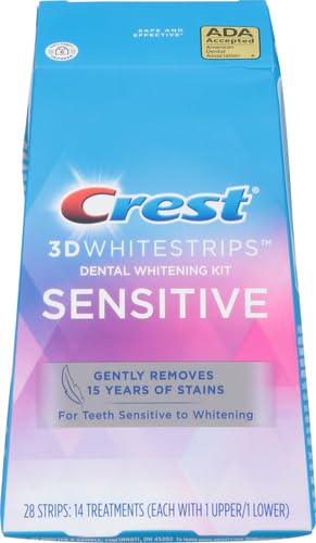 Crest 3D Whitestrips sensibles: banda superior para uso diario.