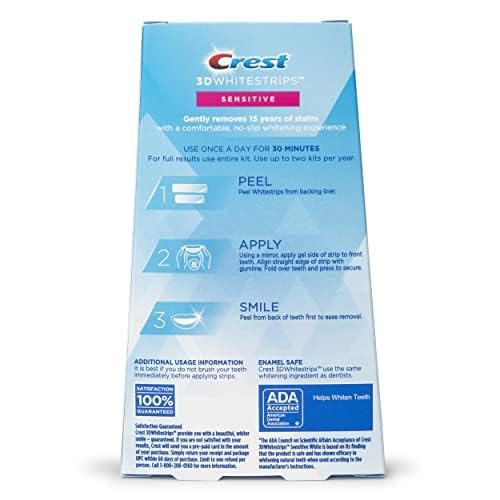 Crest 3D Whitestrips sensibles: ideales para dientes sensibles.