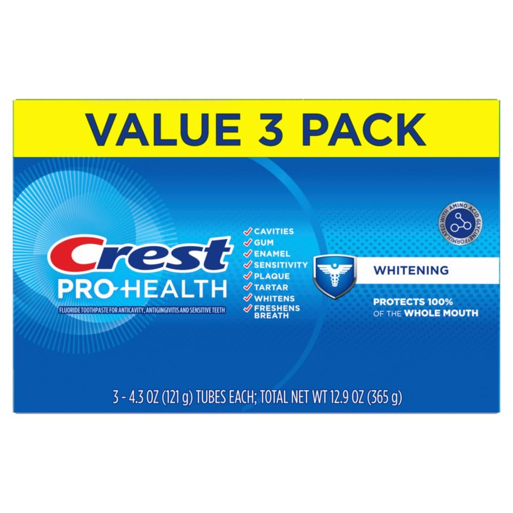 Crest Base Pro-Health pasta dental blanqueadora, frescura del aliento tras cepillado