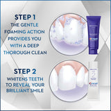 Aplicación del gel blanqueador Crest Brilliance para un acabado claro