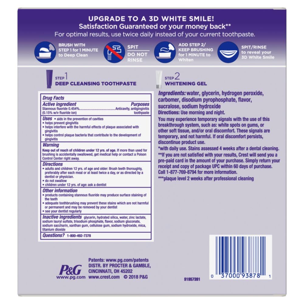 Cepillado y limpieza profunda con Crest Brilliance para una boca fresca