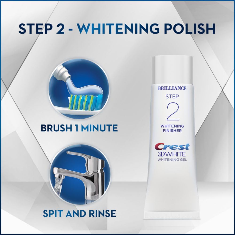 Pasta de dientes Crest Brilliance limpieza profunda diaria para dientes limpios