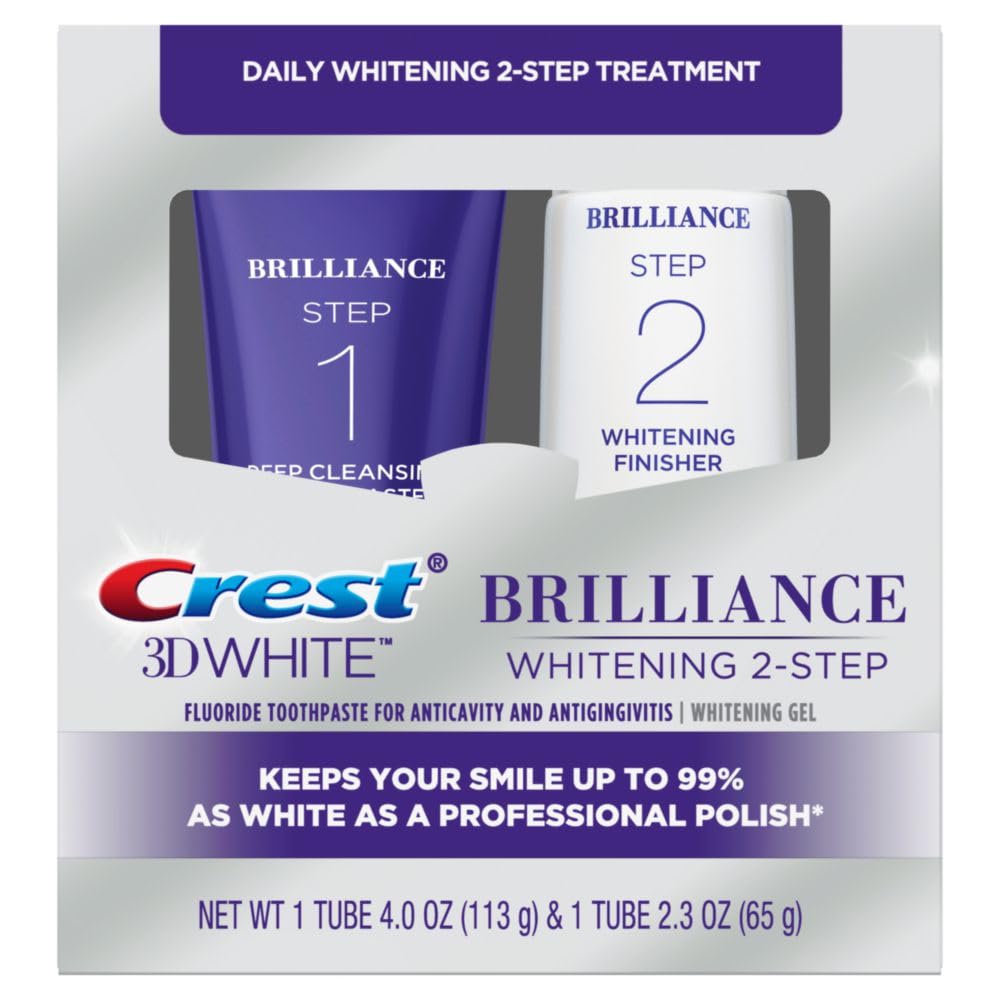 Uso diario de dos minutos dos veces para blanqueamiento con Crest Brilliance