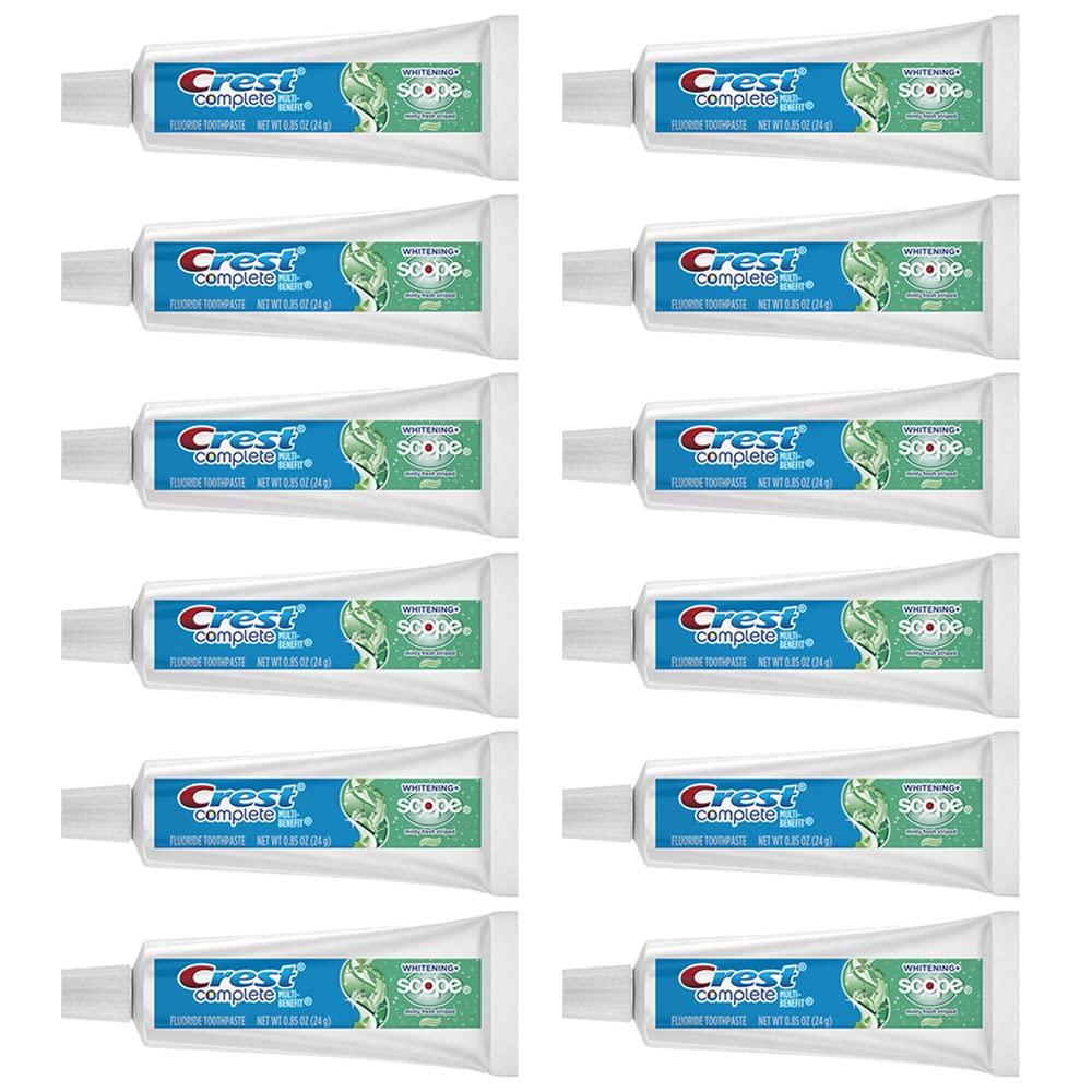 Crest Complete con Scope: tubo de pasta para blanqueamiento suave y aliento fresco.