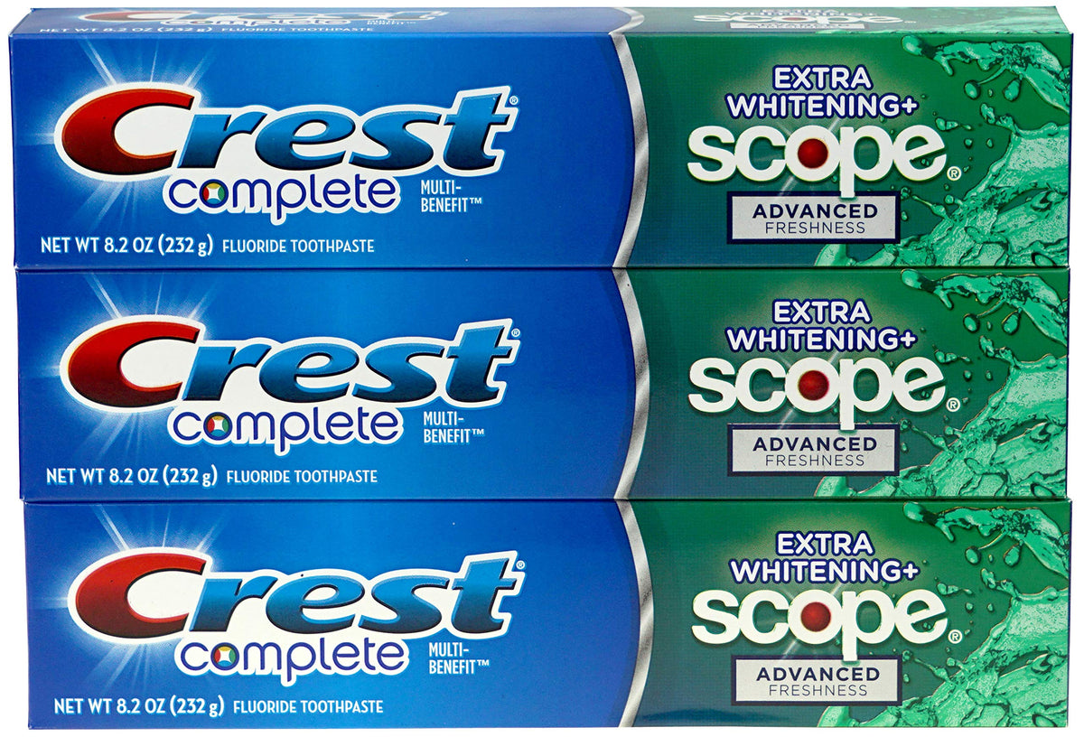 Crest Complete: blanqueamiento suave para dientes más blancos.