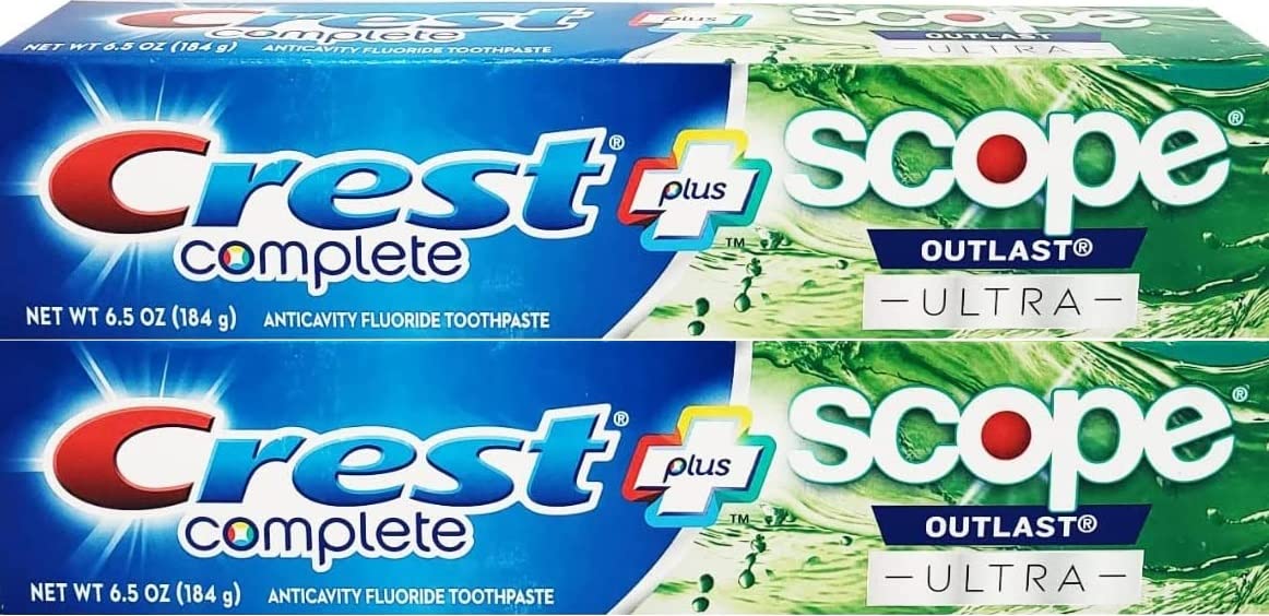 Crest Complete Scope Outlast Pack de Dos para blanqueamiento diario