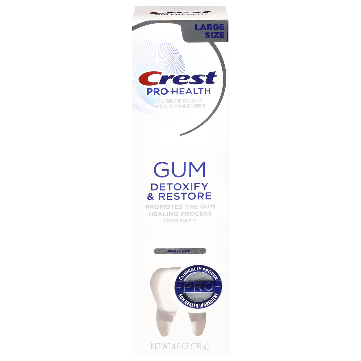 Crest desintoxicar y restaurar, pasta dental para limpieza profunda y aliento fresco