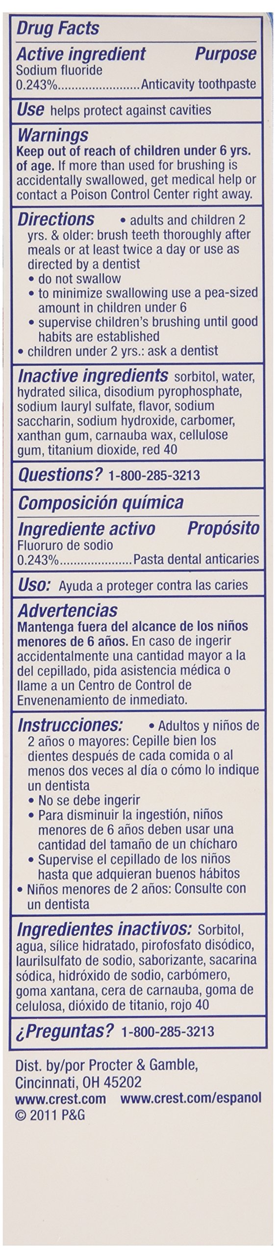 Crest Expressions espuma dental canela sensación fresca.