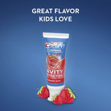 Crest Kids Fresa Rush, cepillado suave para dientes y encías en desarrollo.
