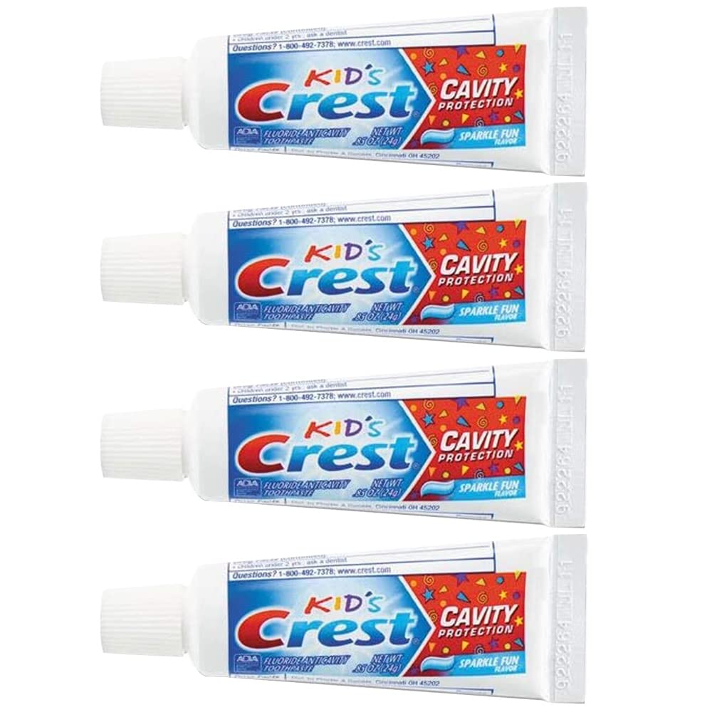 Crest Kids Sparkle Fun, paquete de 4, ideal para fomentar el cepillado diario