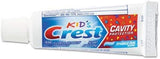 Crest Kids Sparkle Fun, tubo de viaje 0.85 oz, sabor chicle, ayuda a reducir las caries