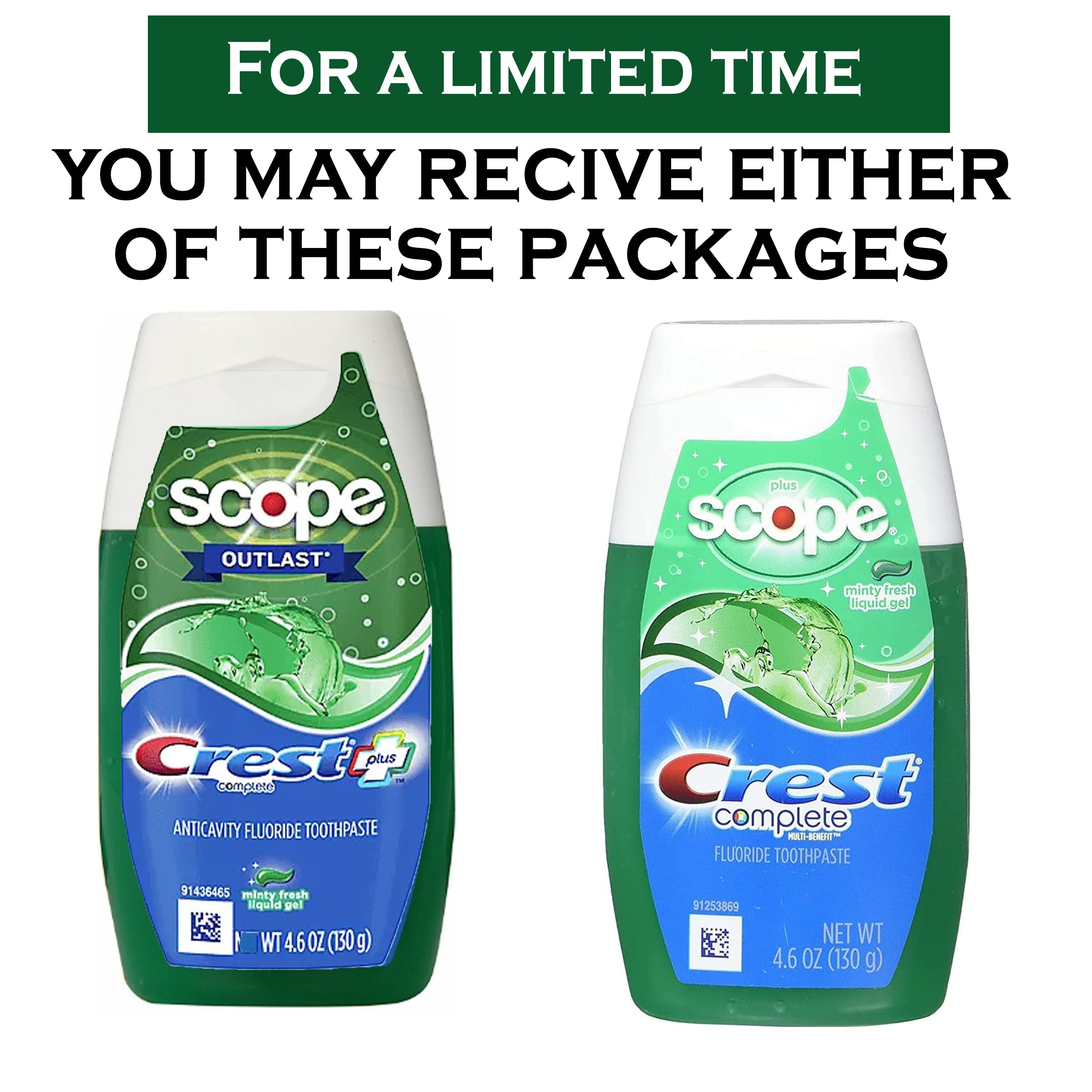Crest Pack de dos tubos: conveniencia para familia y viaje.