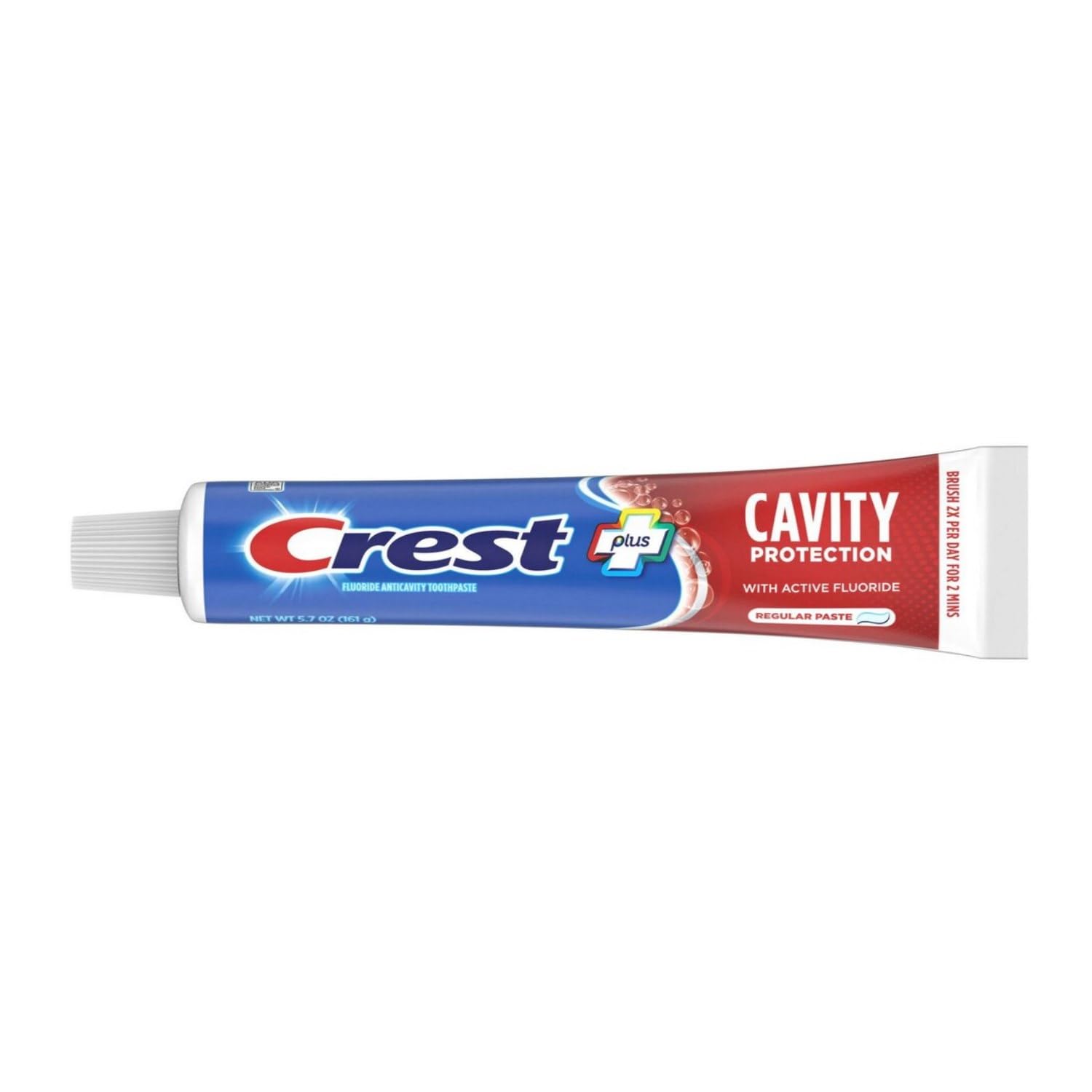 Crest: empaque compacto que facilita la higiene dental en casa.