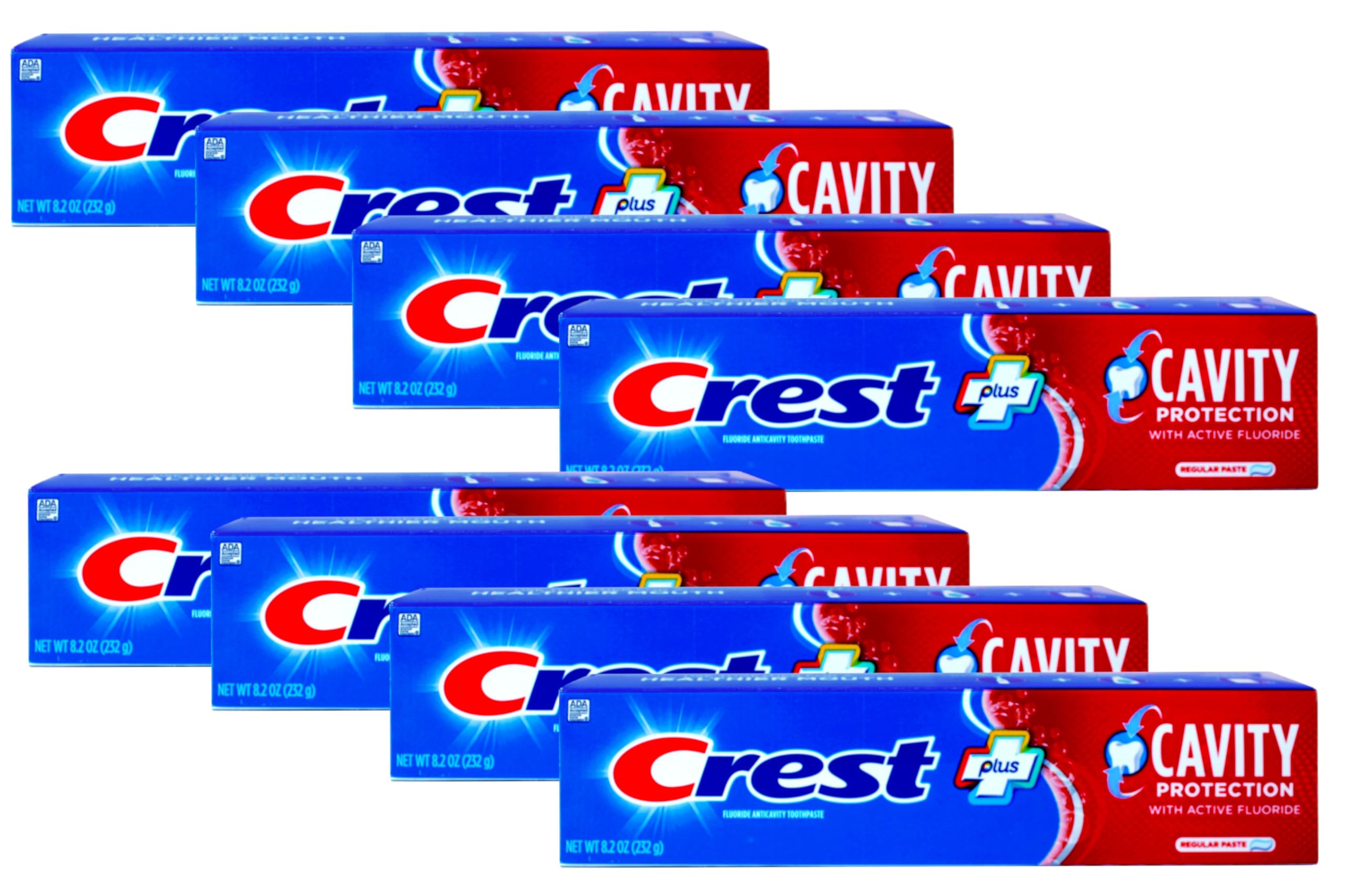 Pasta dental Crest con fluoruro, tubo de 8.2 onzas, protección diaria para dientes