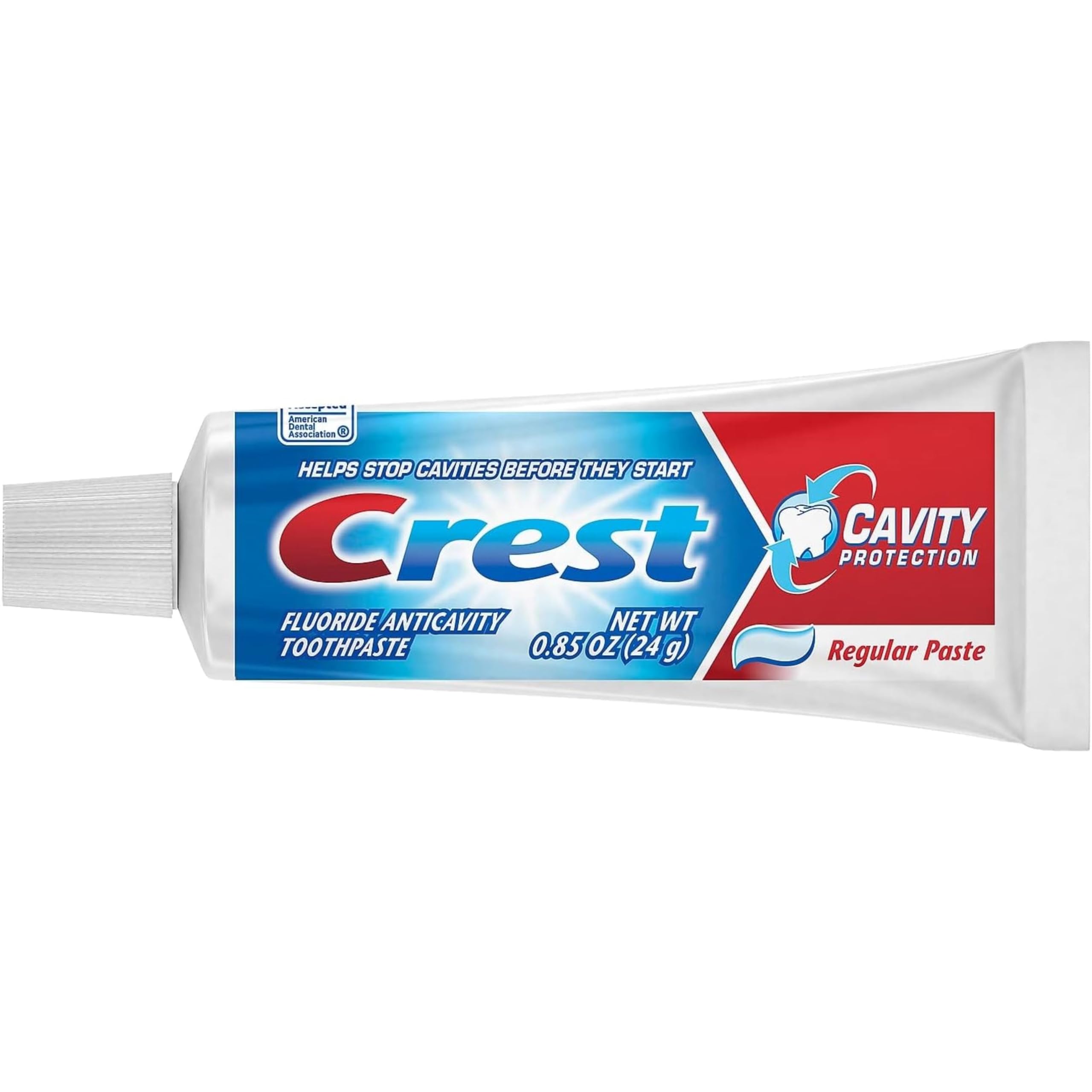 Crest pack de 10 pasta dental para viaje y cuidado dental constante.