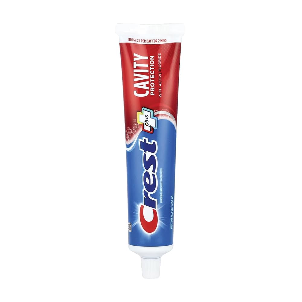 Crest Pasta de dientes aliento fresco tras el cepillado de la mañana.