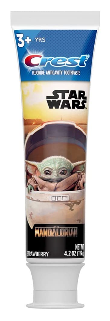 Pasta Crest para niños Star Wars, diseño temático, uso diario fácil y agradable.