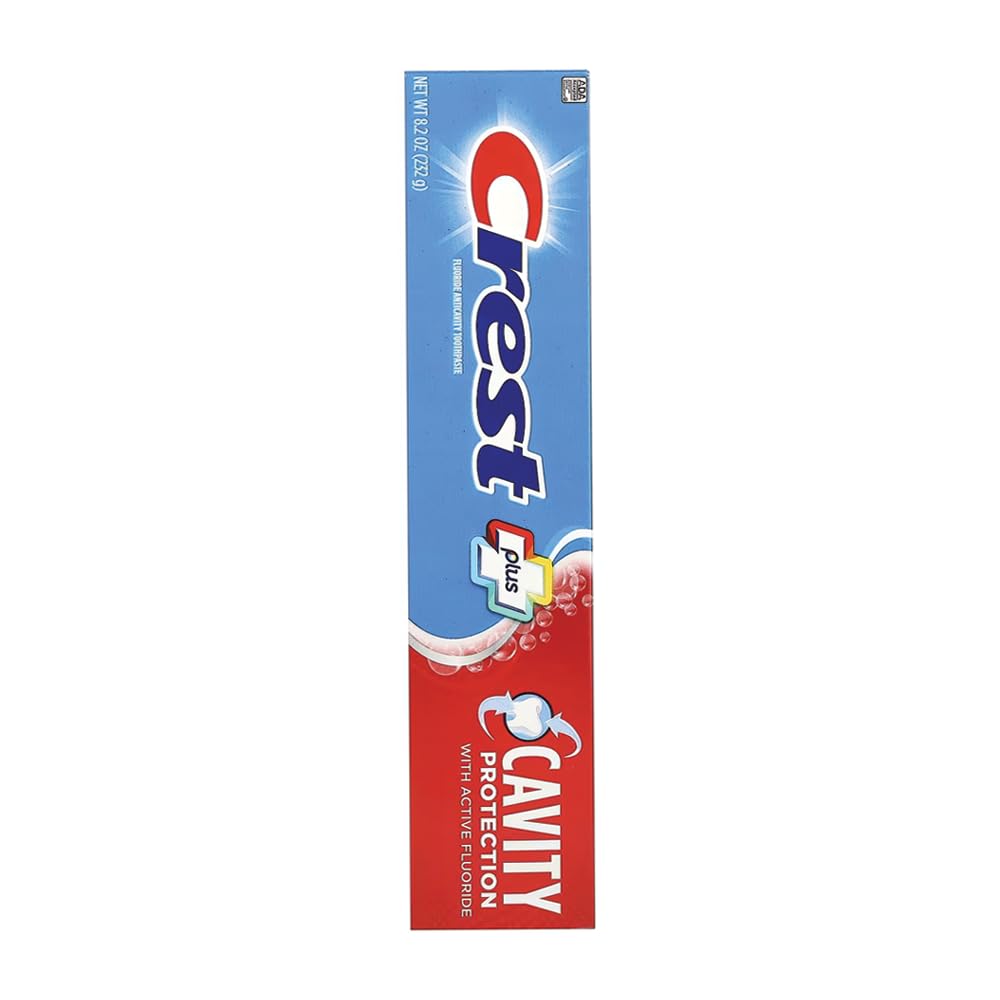 Crest pasta dental con protección contra caries, presentación de 8,2 oz para uso diario.