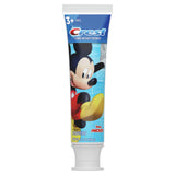 Crest-pasta-ninos-fresa-mickey, ideal para cepillado diario y protección suave.