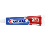 Pasta Crest regular en tubo, uso familiar, práctico y cómodo.