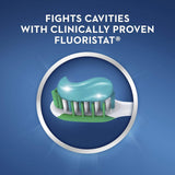 Crest Sabor mint suave, limpieza fresca tras cepillarse.
