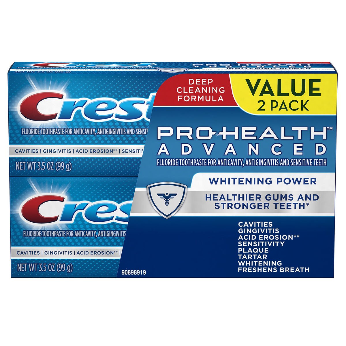 Crest Pro-Health Advanced Whitening Twin Pack: botella con limpieza profunda para dientes.