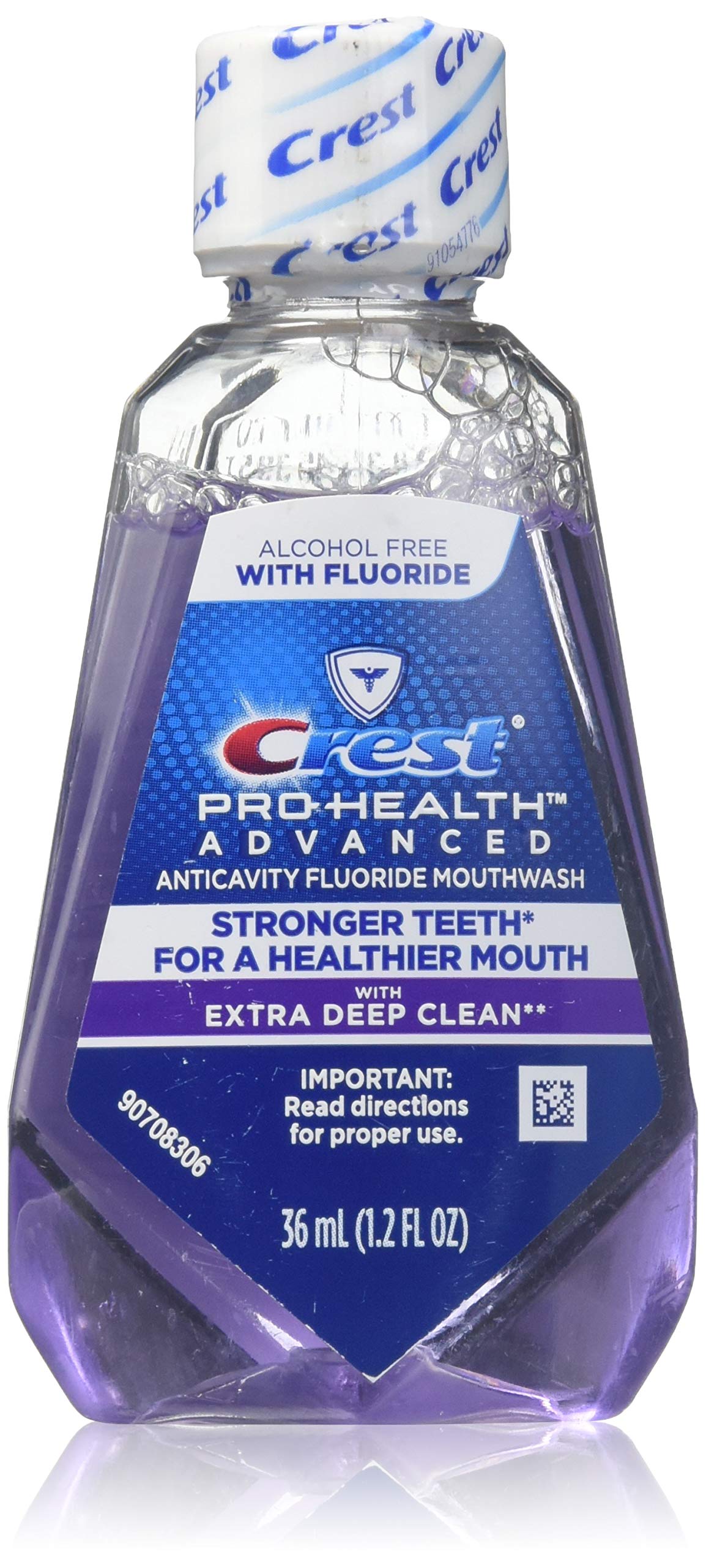 Crest Pro-Health anticavitario enjuague bucal 36 ml, botella de viaje para uso diario.