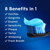 Crest Pro-Health Avanzado Sensible, cristales ActivClean cerca, ayudan a prevenir manchas.