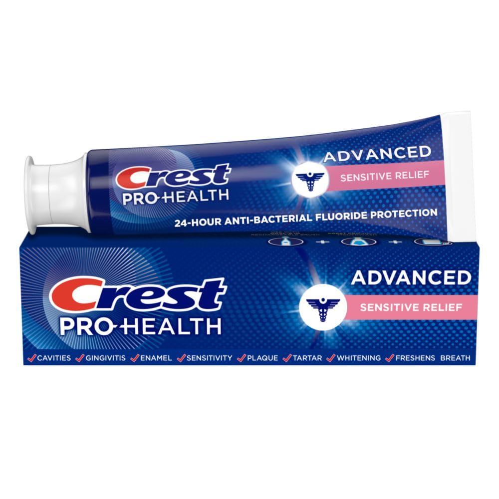 Crest Pro-Health Avanzado Sensible, empaque frontal, ideal para limpieza diaria eficaz.