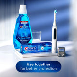 Crest Pro-Health Avanzado Sensible, estante de baño con empaque, rutina diaria.