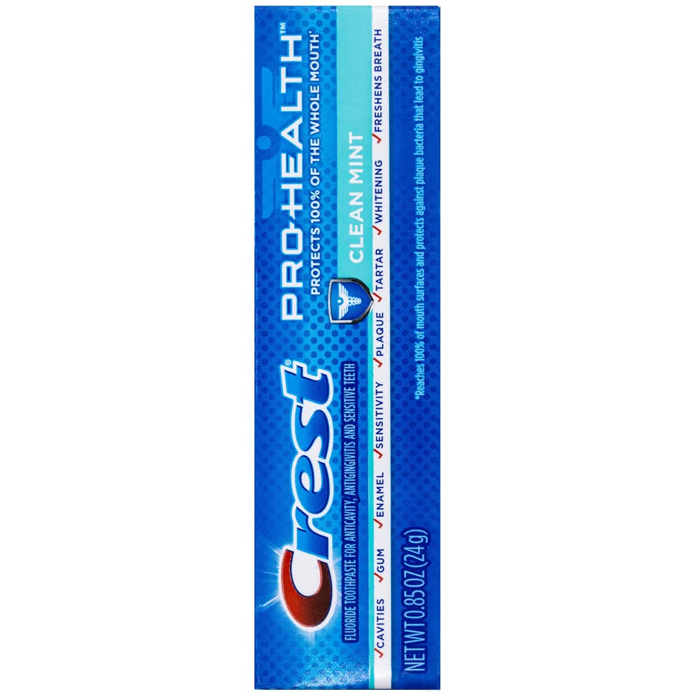 Crest Pro-Health Clean Mint con textura suave, cepillado cómodo.
