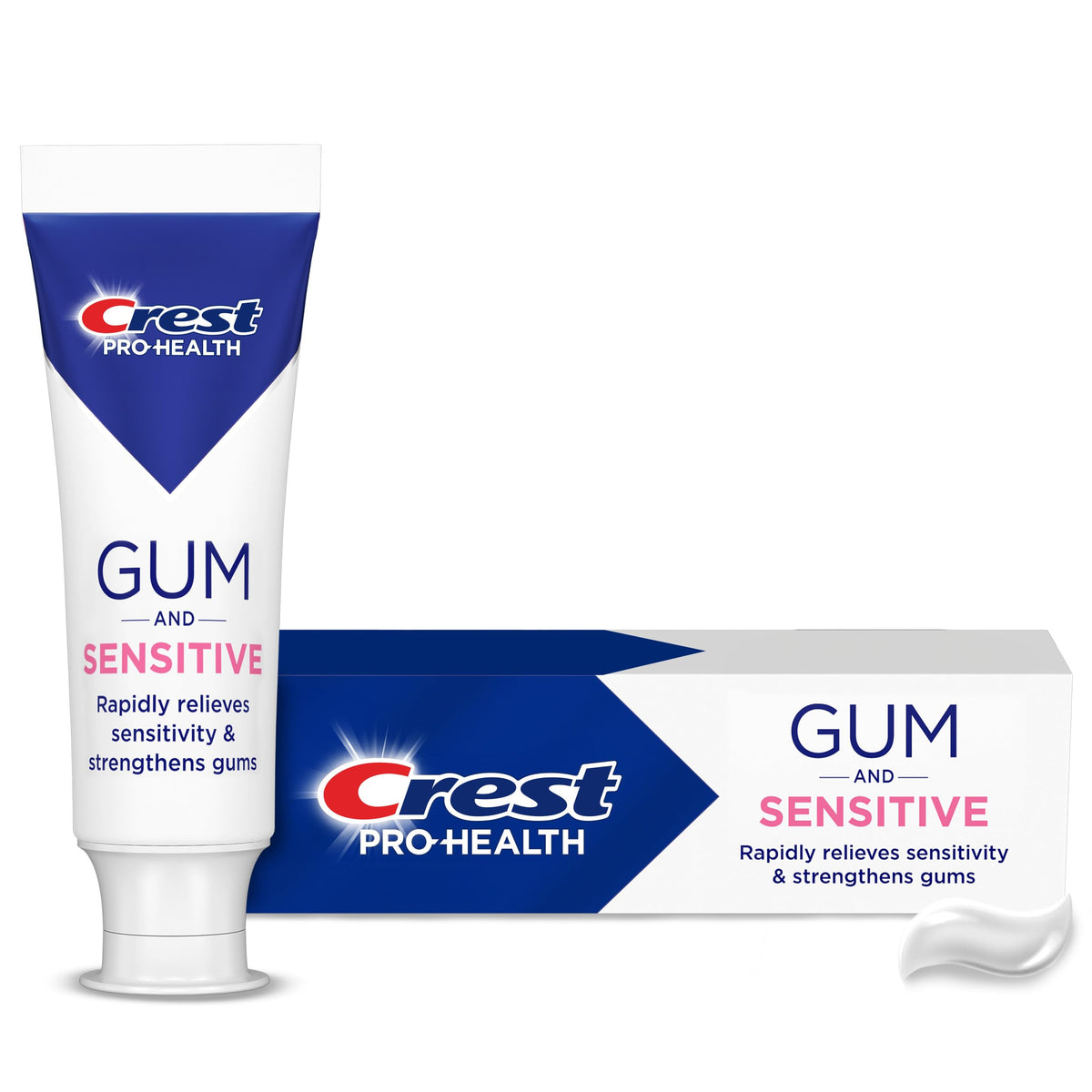 Crest Pro-Health dentífrico sensible en tubo 4.8 oz protege dientes y encías.