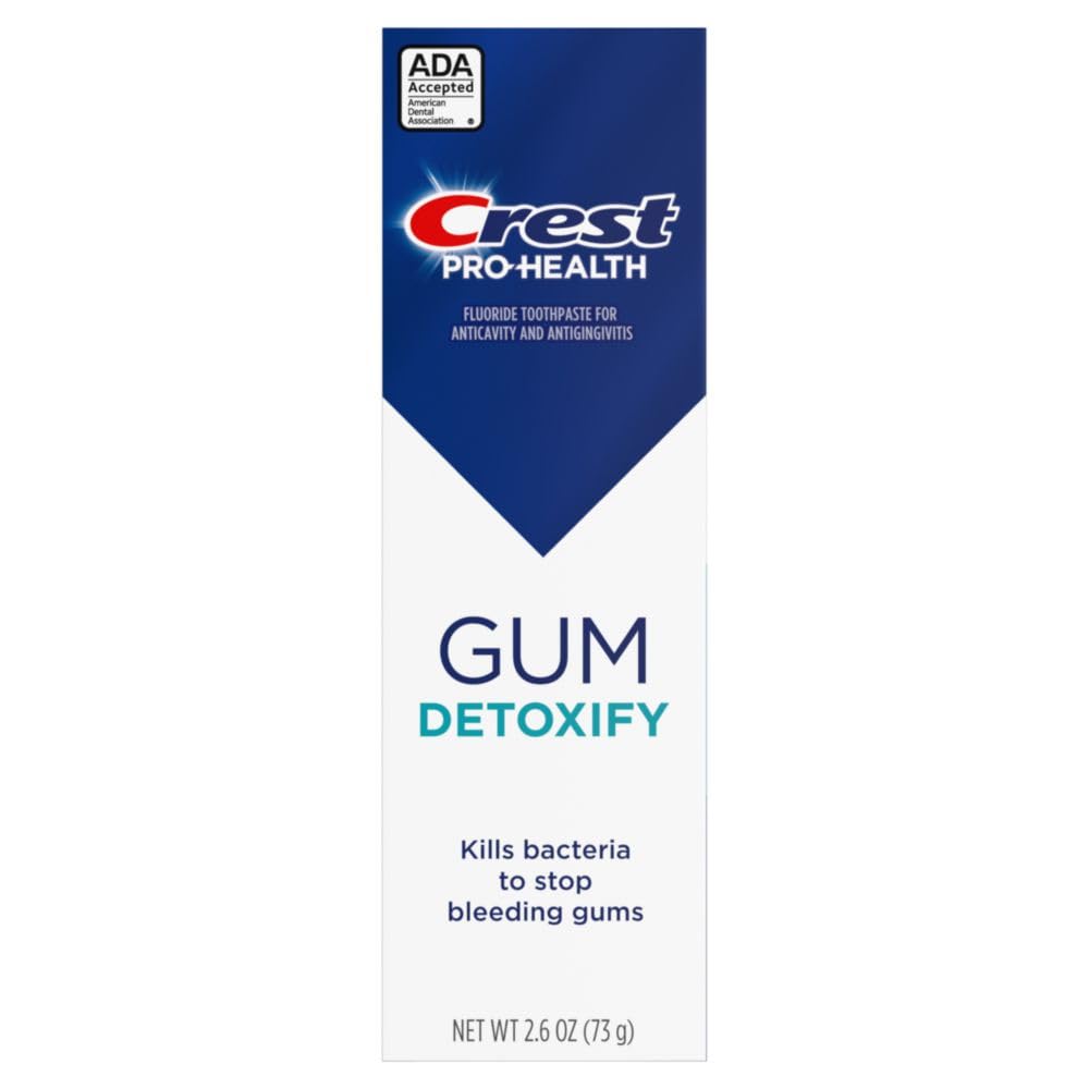 Crest Pro-Health Detoxify, caja de 2.6 oz, recambio conveniente para el hogar.