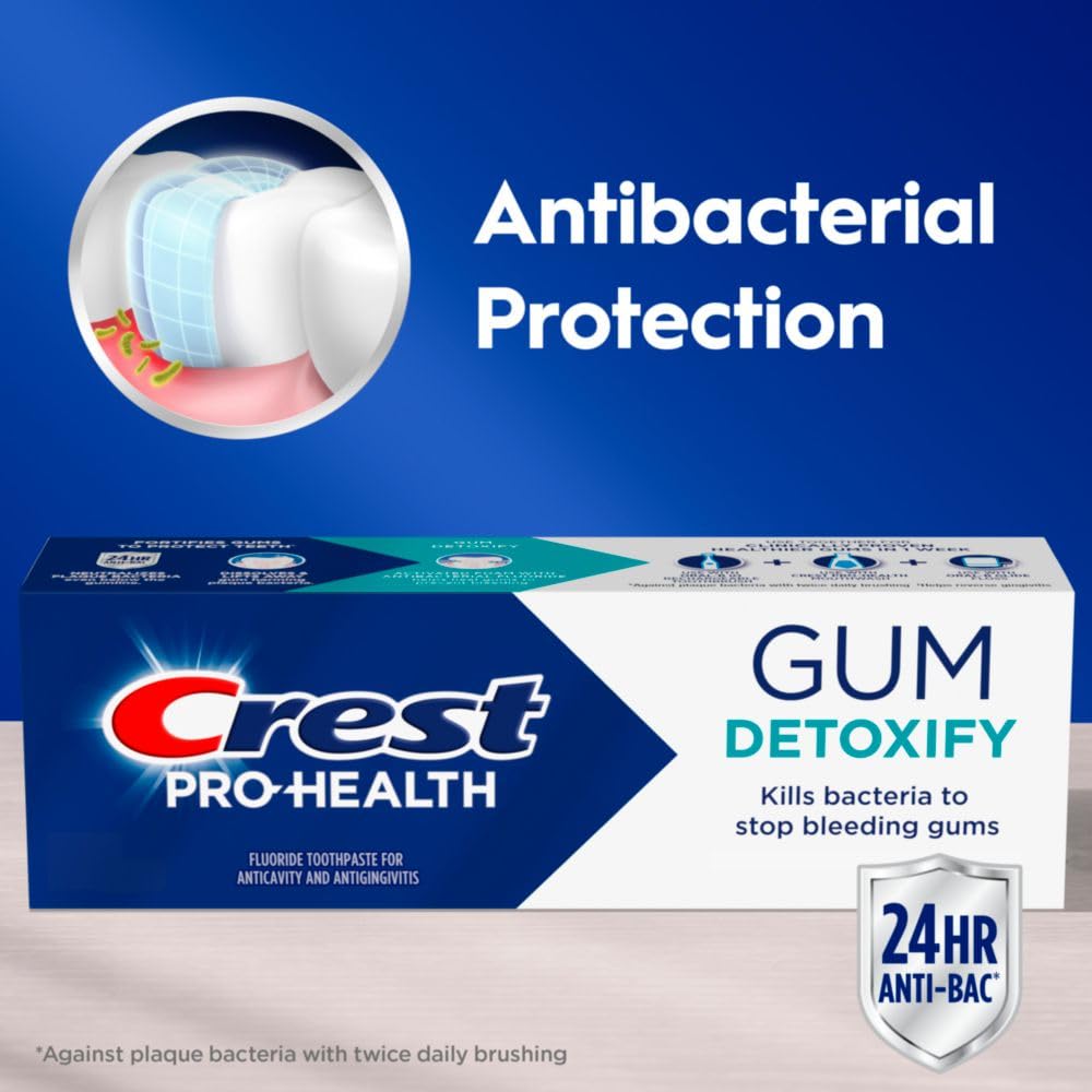 Crest Pro-Health Detoxify, encías sanas para un cuidado diario cómodo.