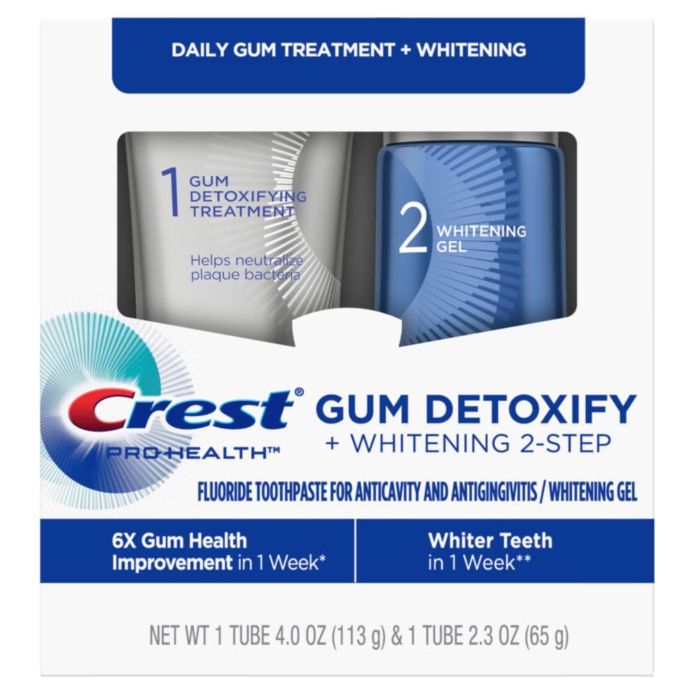 Crest Pro-Health Detoxify envase ergonómico para uso cómodo diario.