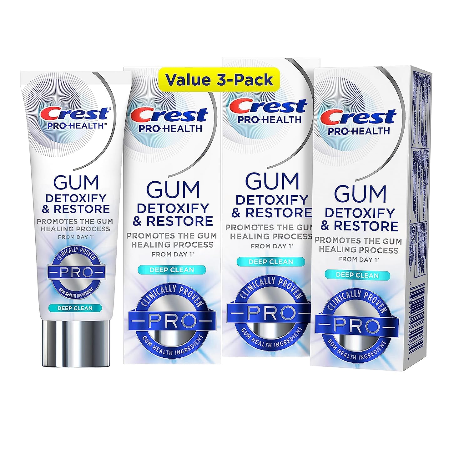 Crest Pro-Health Detoxify y Restore: pasta dental para restaurar encías durante el cepillado diario