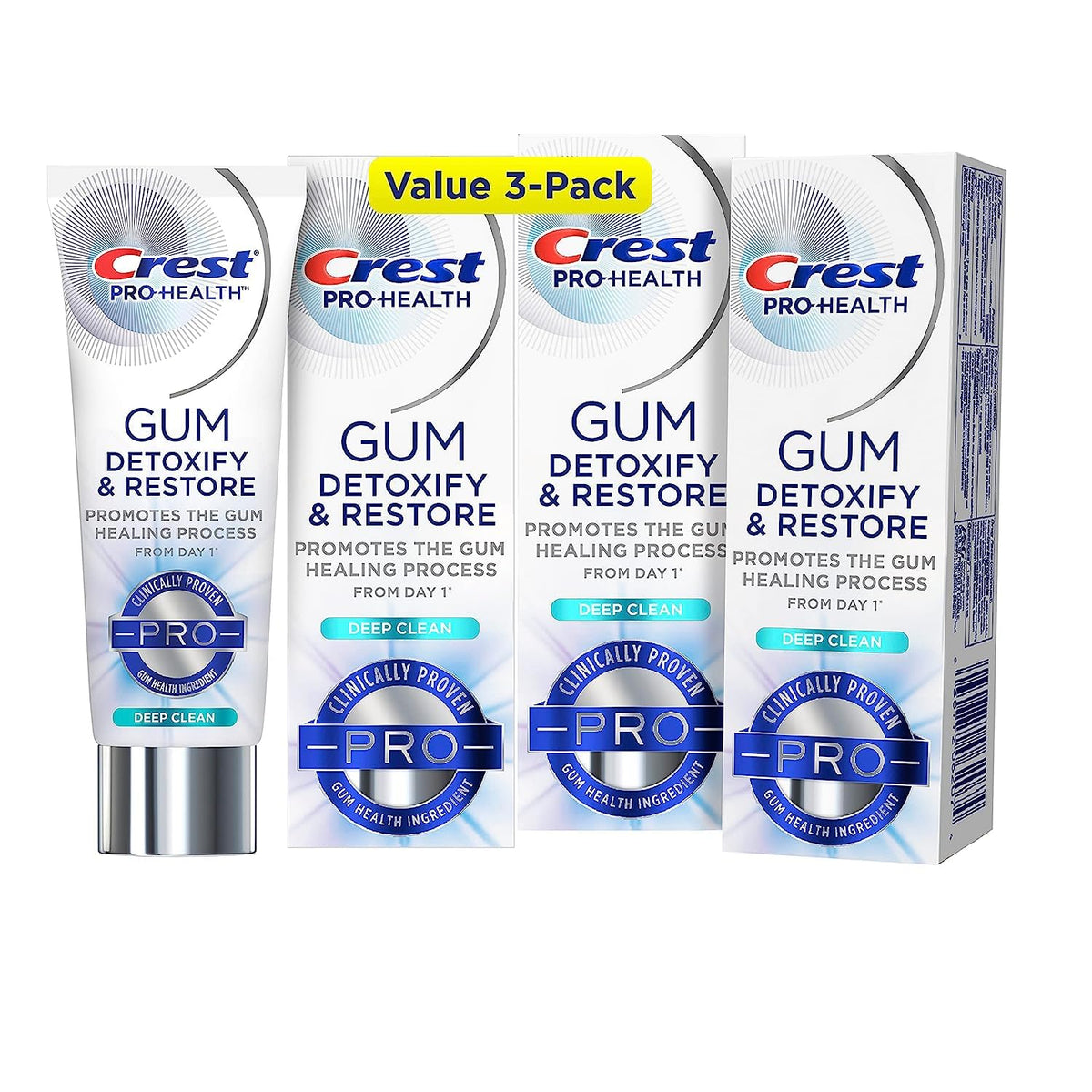 Crest Pro-Health Detoxify y Restore: pasta dental para restaurar encías durante el cepillado diario