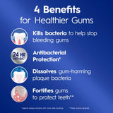 Crest Pro-Health Detoxify, uso diario, fórmula antibacteriana para protección dental.