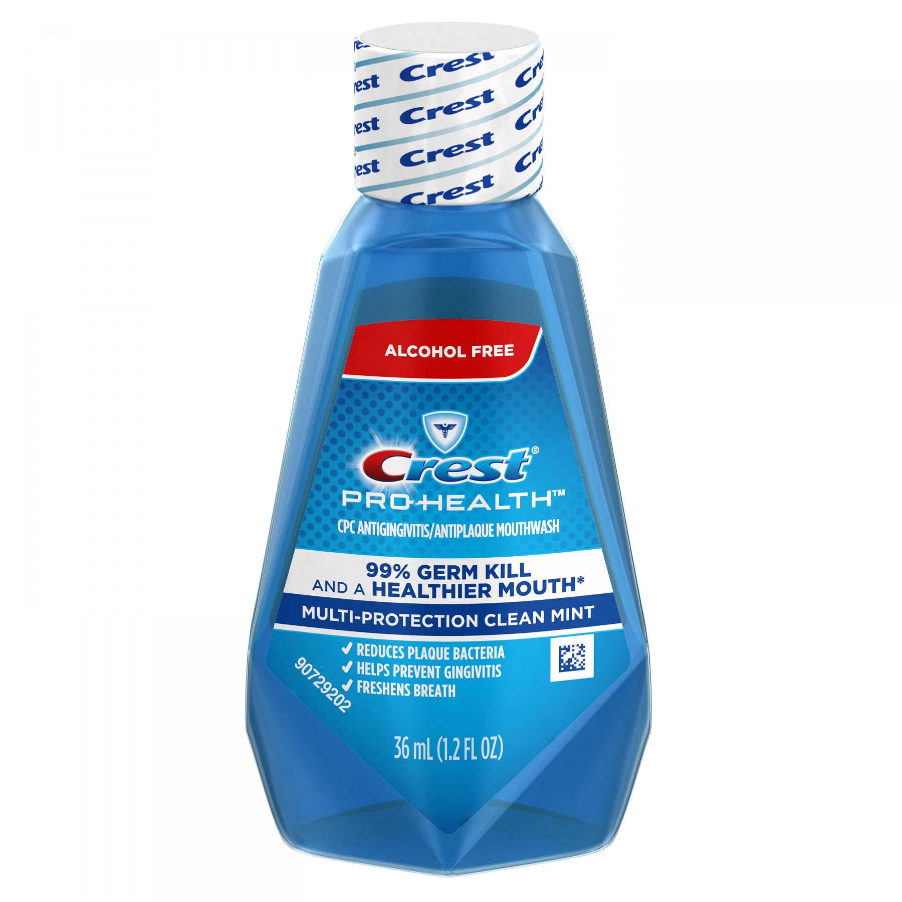 Crest Pro-Health enjuague bucal espuma refrescante para limpieza diaria.