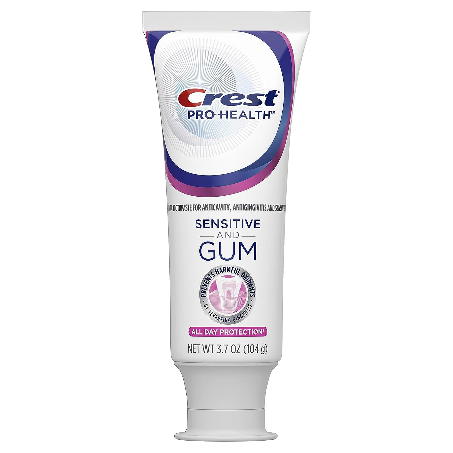 Crest Pro-Health ayuda a prevenir gingivitis gracias al fluoruro de estaño.