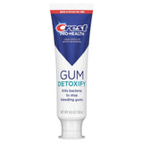 Pasta dental Crest Pro-Health Gum Detoxify en tubo, limpieza profunda de encías.