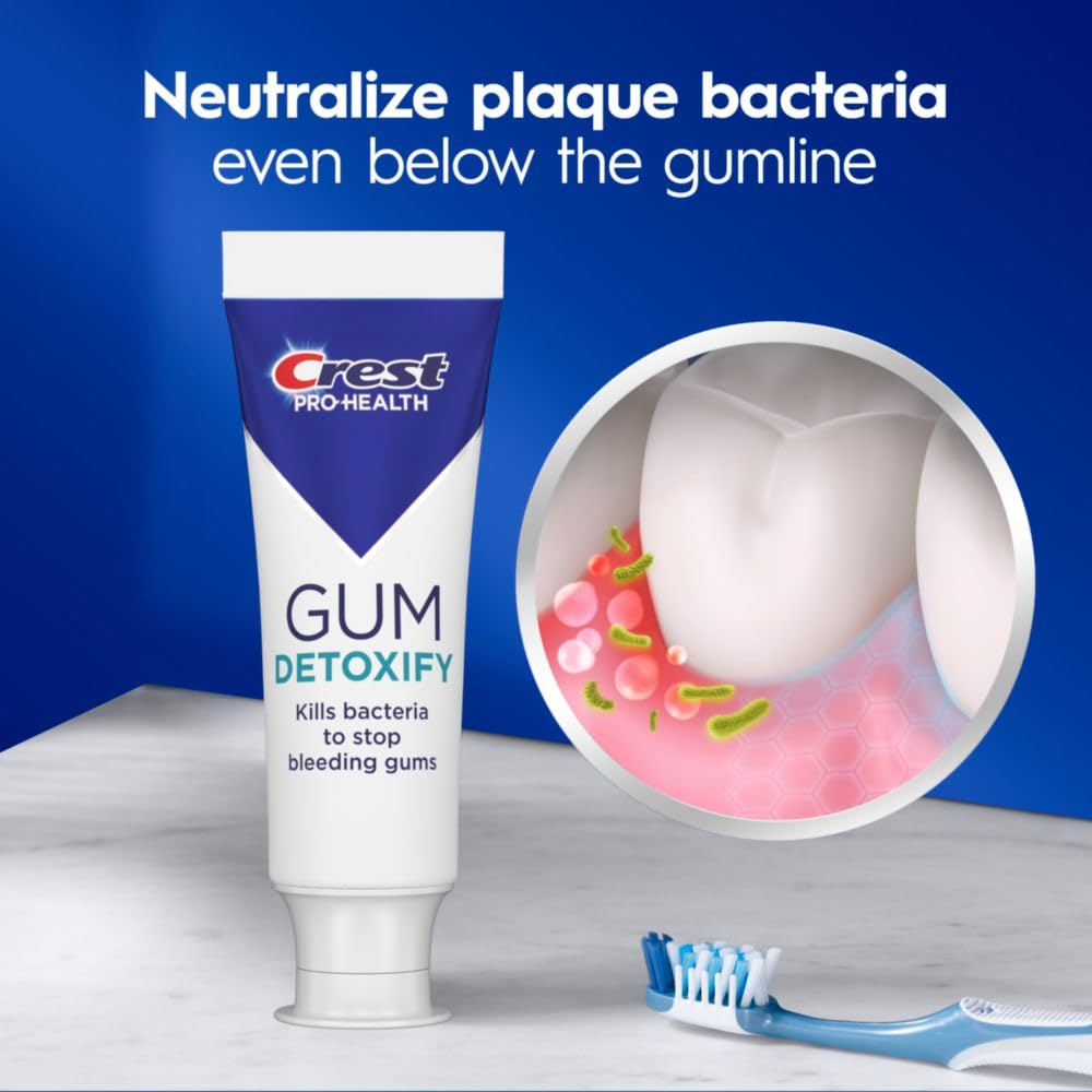 Protección del esmalte dental con Crest Pro-Health Gum Detoxify.