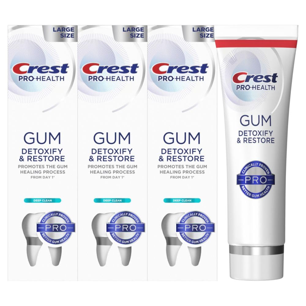 Crest Pro-Health detoxificar encías y eliminar placa desde el primer uso.