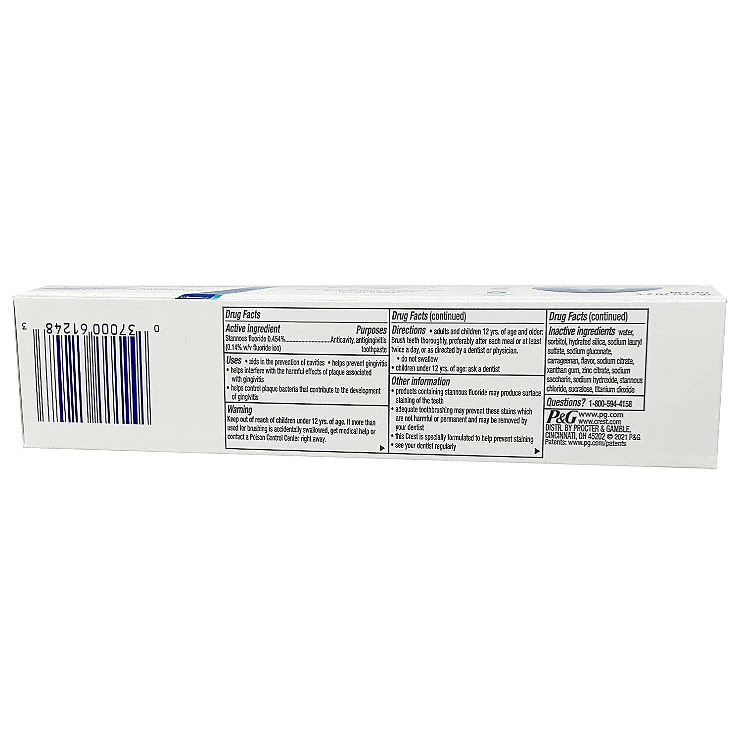 Crest Pro Health Ultra Gum Detoxify aliento más fresco tras el cepillado.