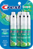 Crest Scope respiro mentolado: spray para aliento fresco al instante.