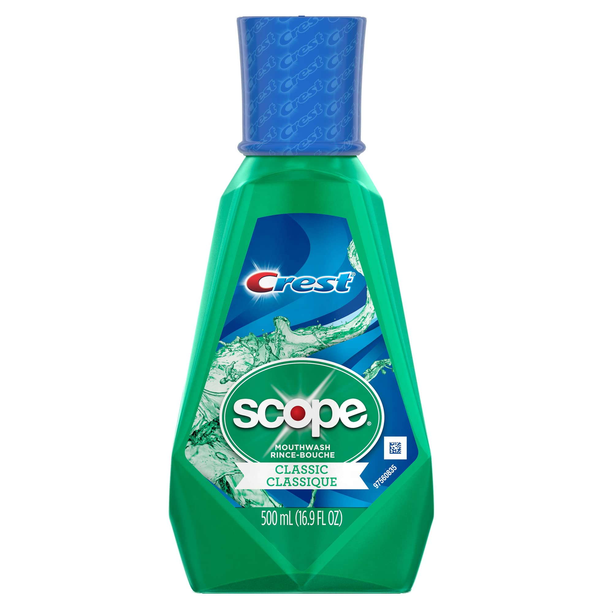 Crest Scope Classic enjuague bucal original en botella con frescura de menta